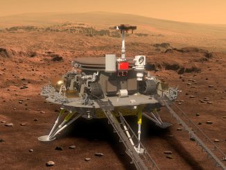 Çin'in Mars Tianwen-1 misyonuna ait uzay aracı görseli